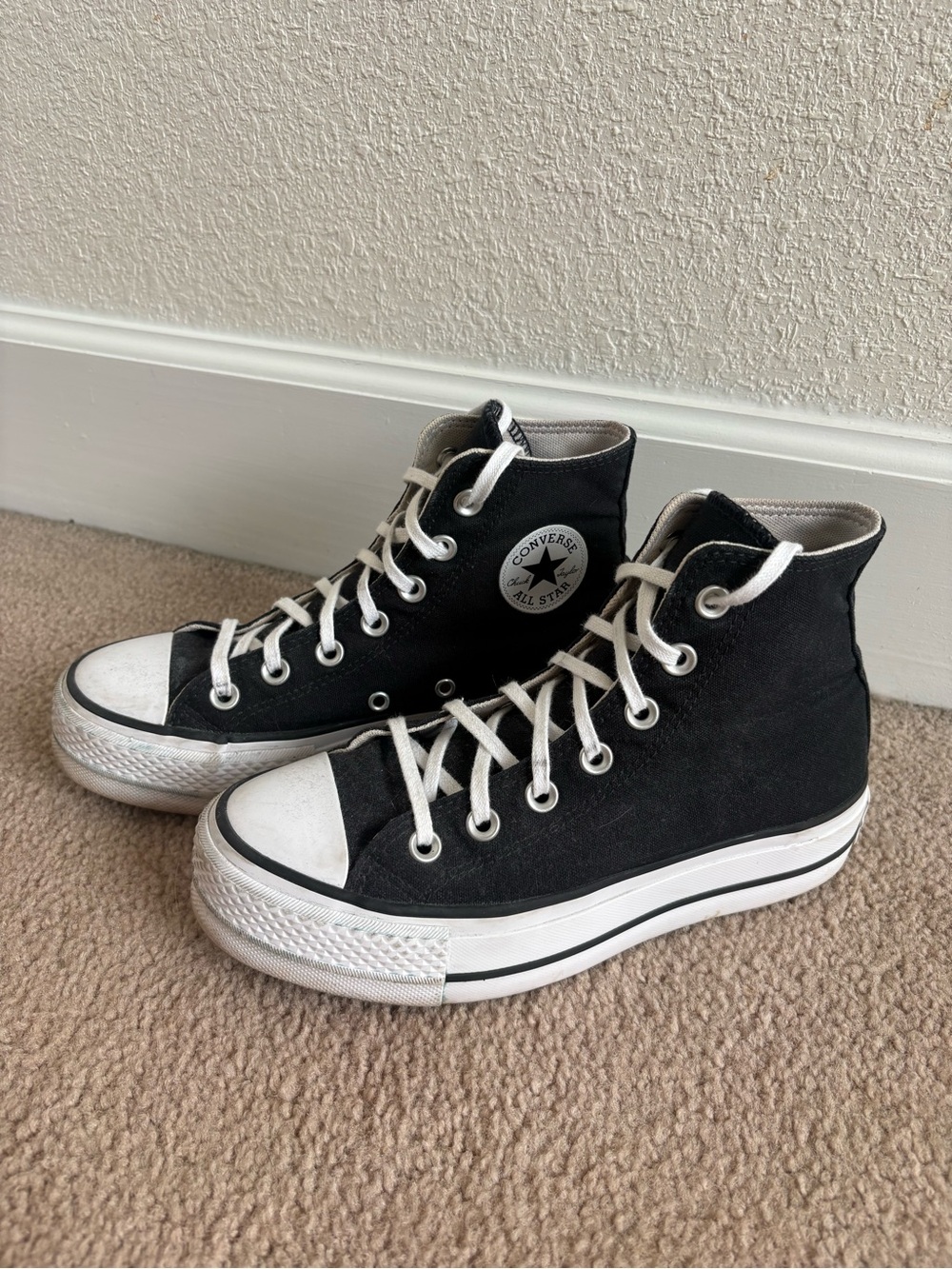 Converse High Top Sneakers - Black and White